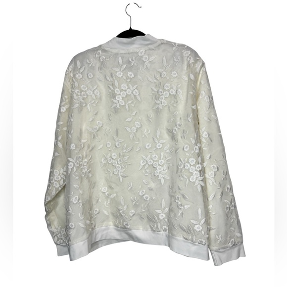 Guillaume Lace Bomber Jacket Ivory - Picture 3 of 8